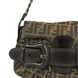 Fendi FF Zucca Vintage B Flap Shoulder Bag