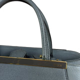 Fendi Grey Leather 2Jours Tote/Hand Bag