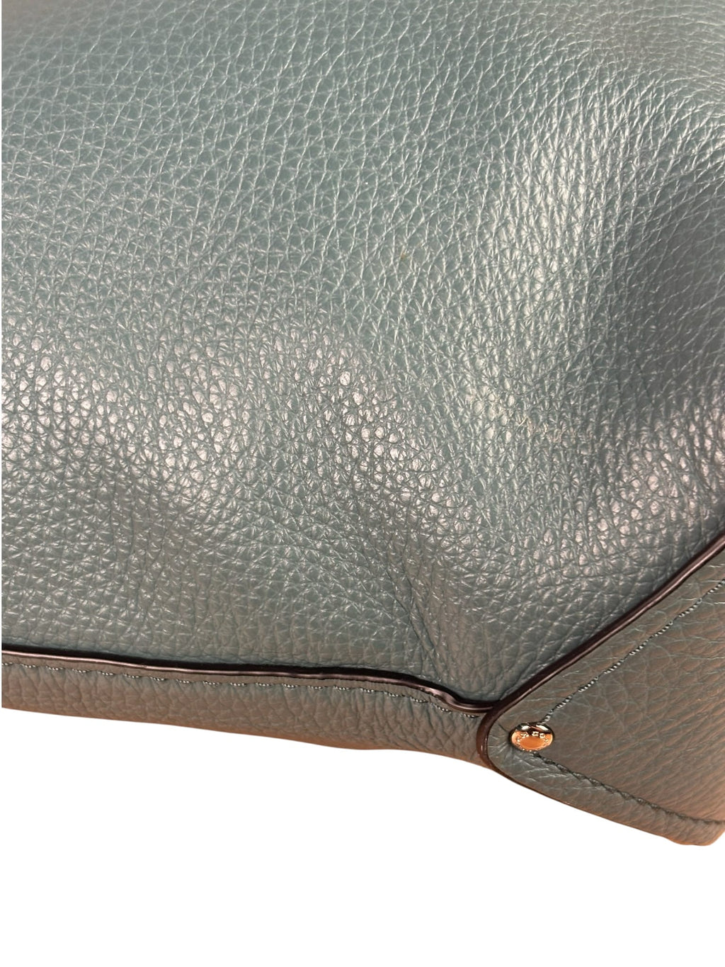 Coach Green Pebbled Leather Rogue Shoulder Bag
