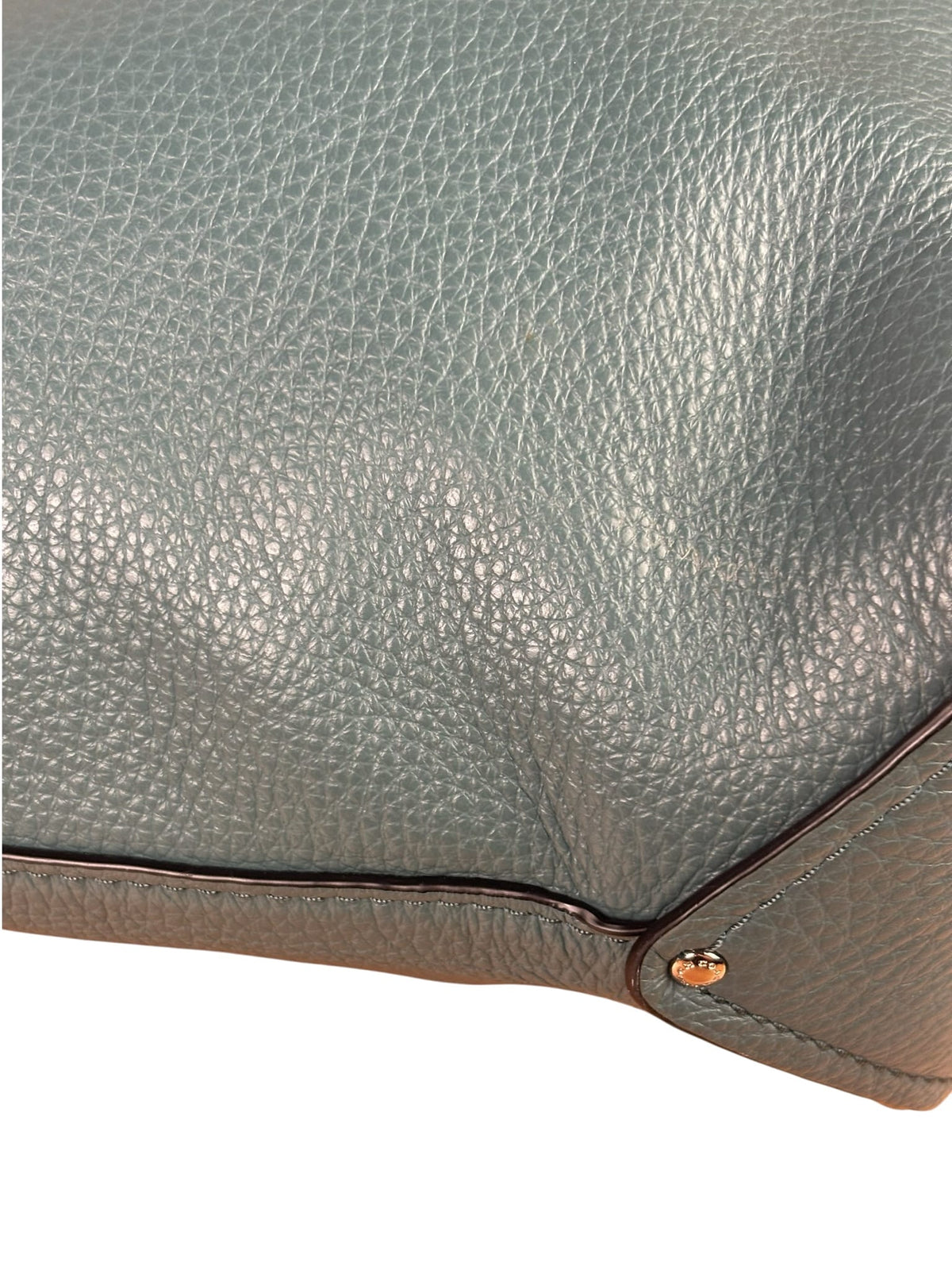Coach Green Pebbled Leather Rogue Shoulder Bag