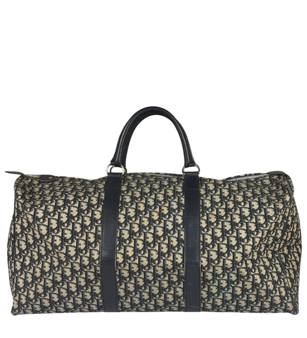 Christian Dior Vintage Black Trotter Boston Travel Bag