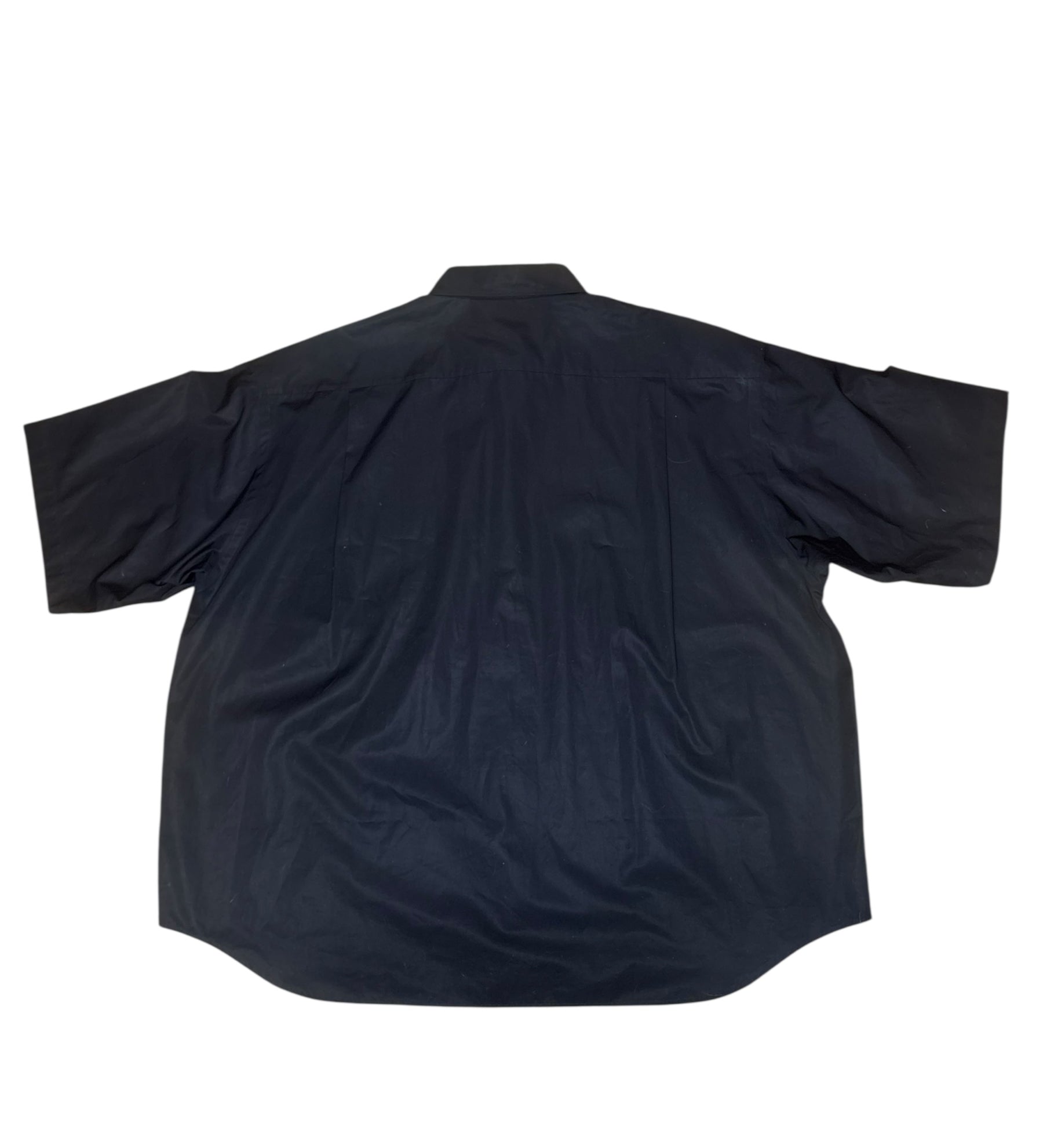 Balenciaga Black Poplin Button Up Shirt