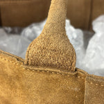 Bottega Veneta Brown Suede Maxi Intrecciato Arco Tote