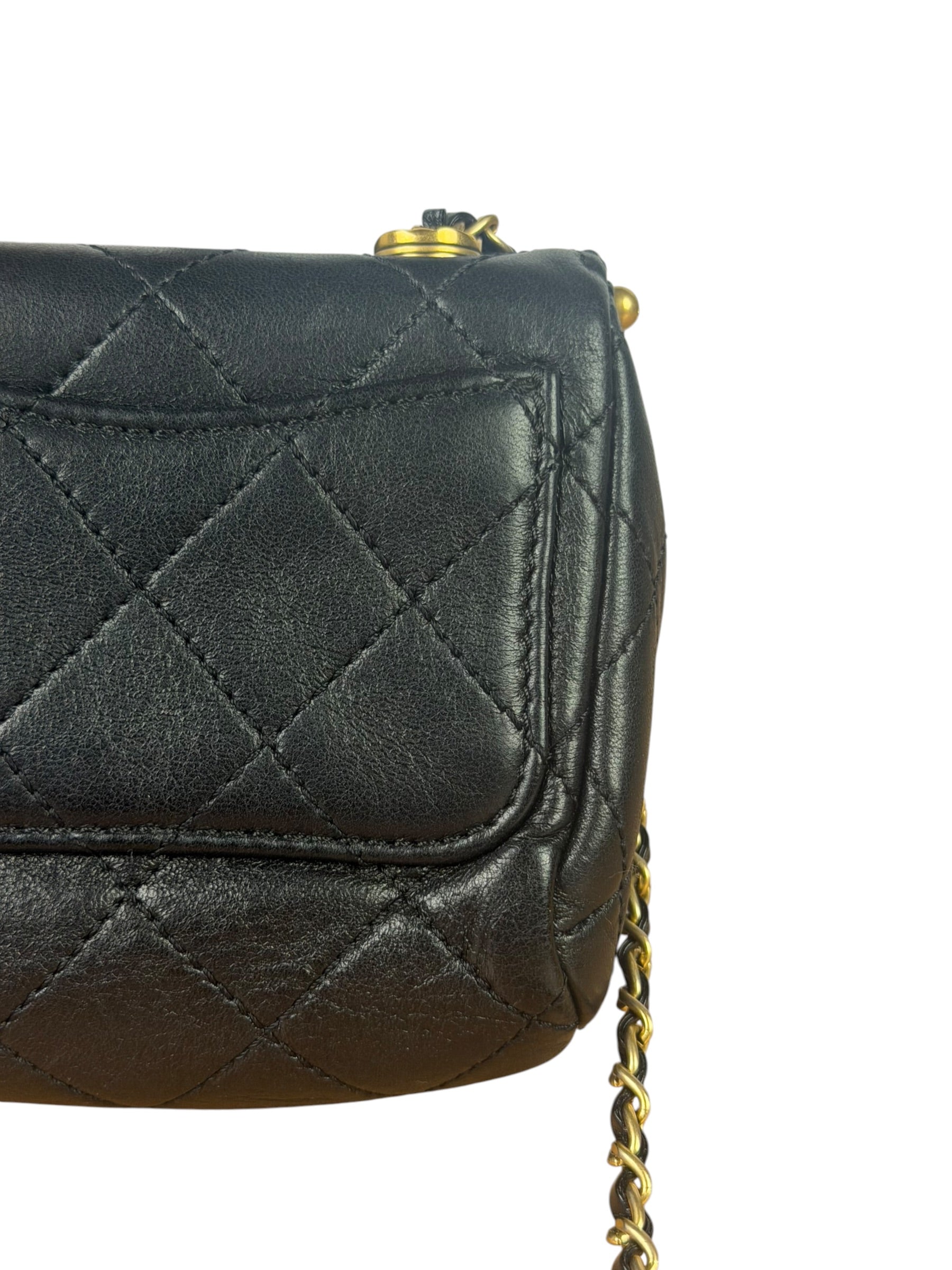 Chanel Black Quilted Leather Kiss-Lock My Crush Micro Bag 2020