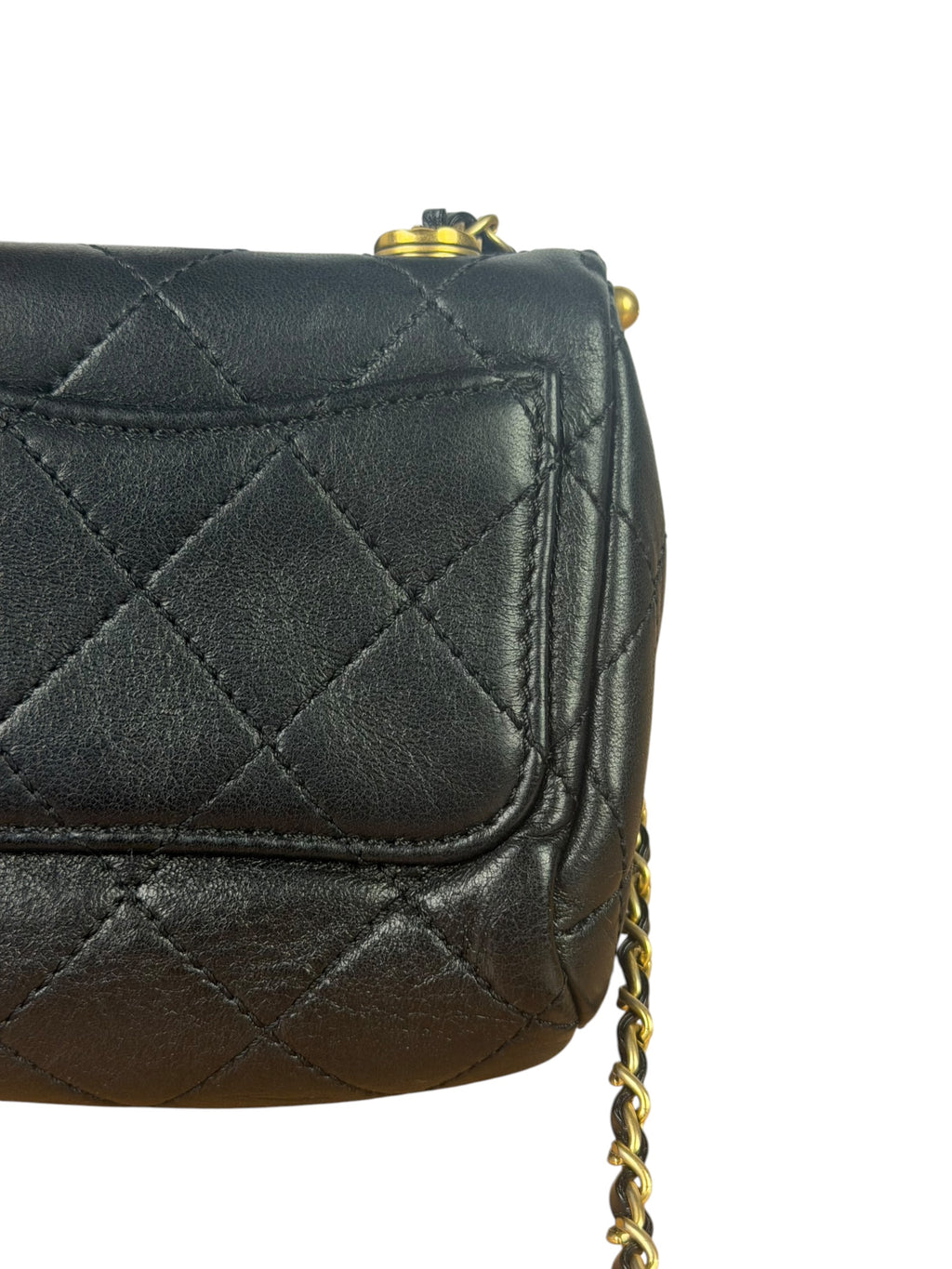 Chanel Black Quilted Leather Kiss-Lock My Crush Micro Bag 2020