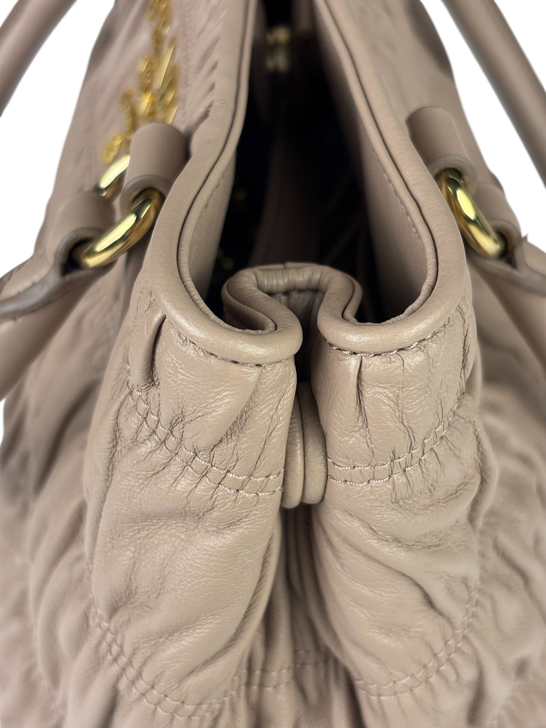 Prada Blush Pink  Gaufre Nappa Leather Two-Way Bag