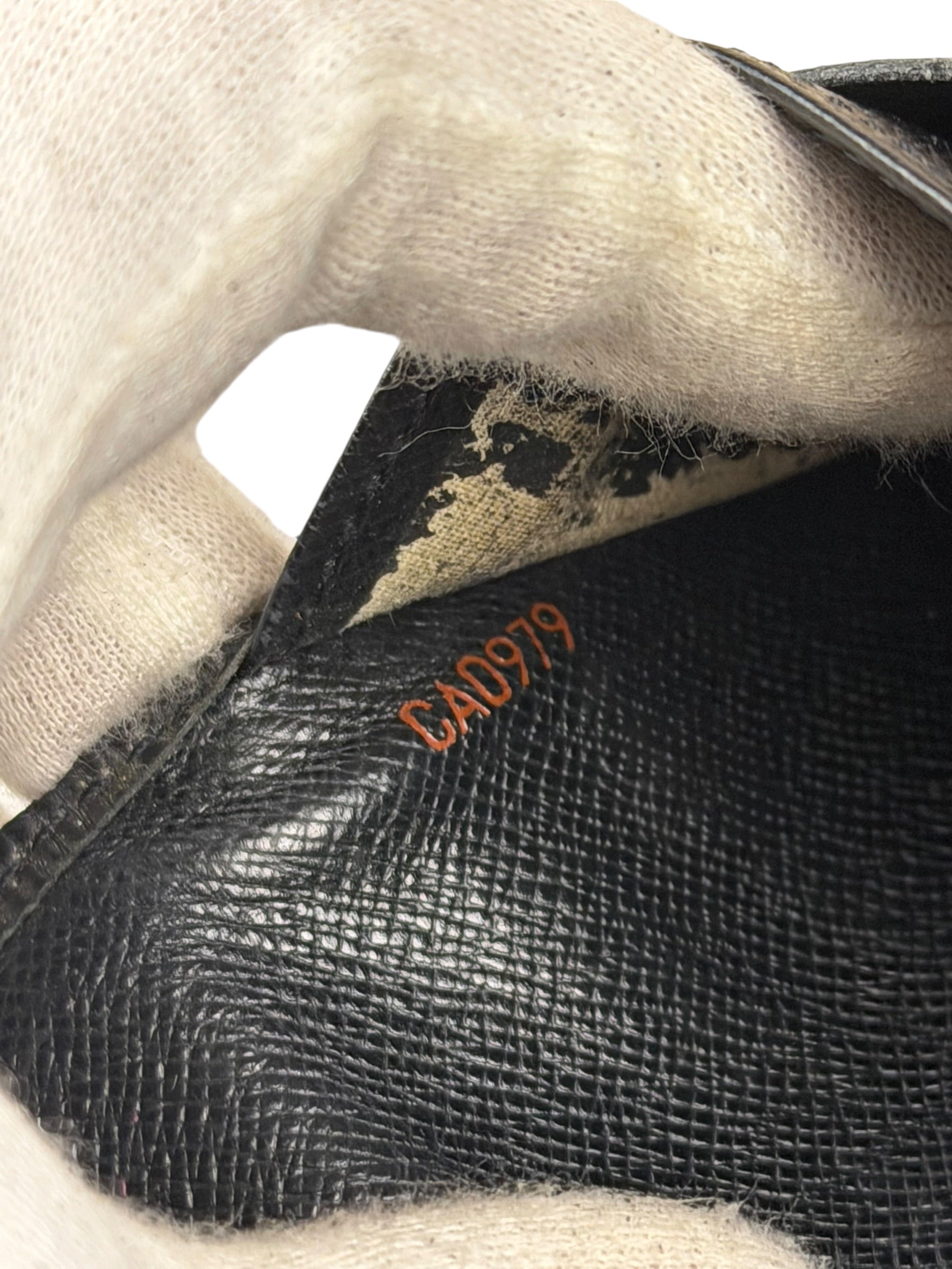 Louis Vuitton Black Epi Leather Long Wallet