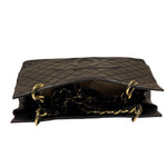 Chanel Black Quilted Lambskin CC Timeless Shopping Tote Late 90s