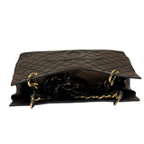 Chanel Black Quilted Lambskin CC Timeless Shopping Tote Late 90s