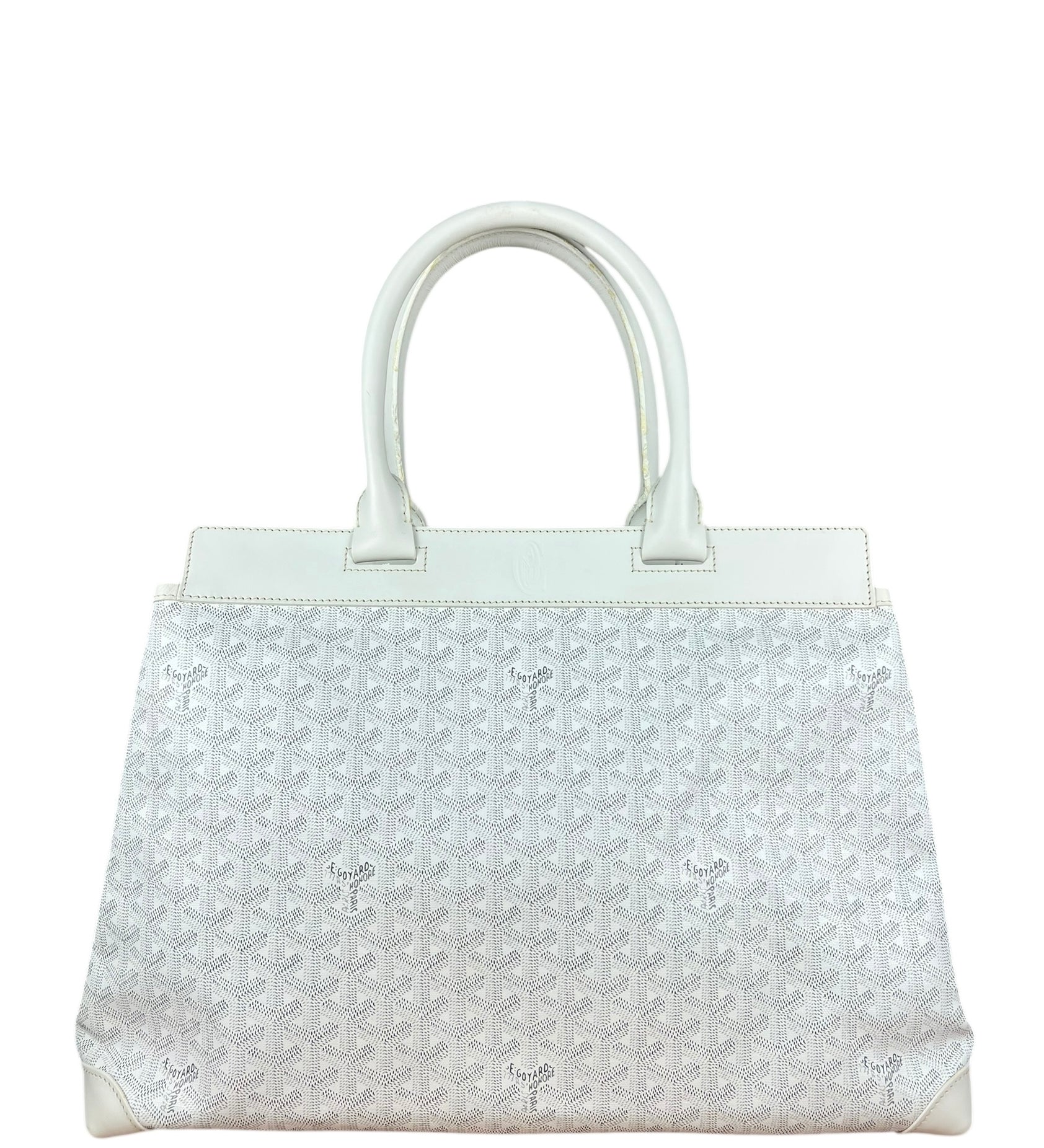 Goyard Bellechasse Goyardine MM White