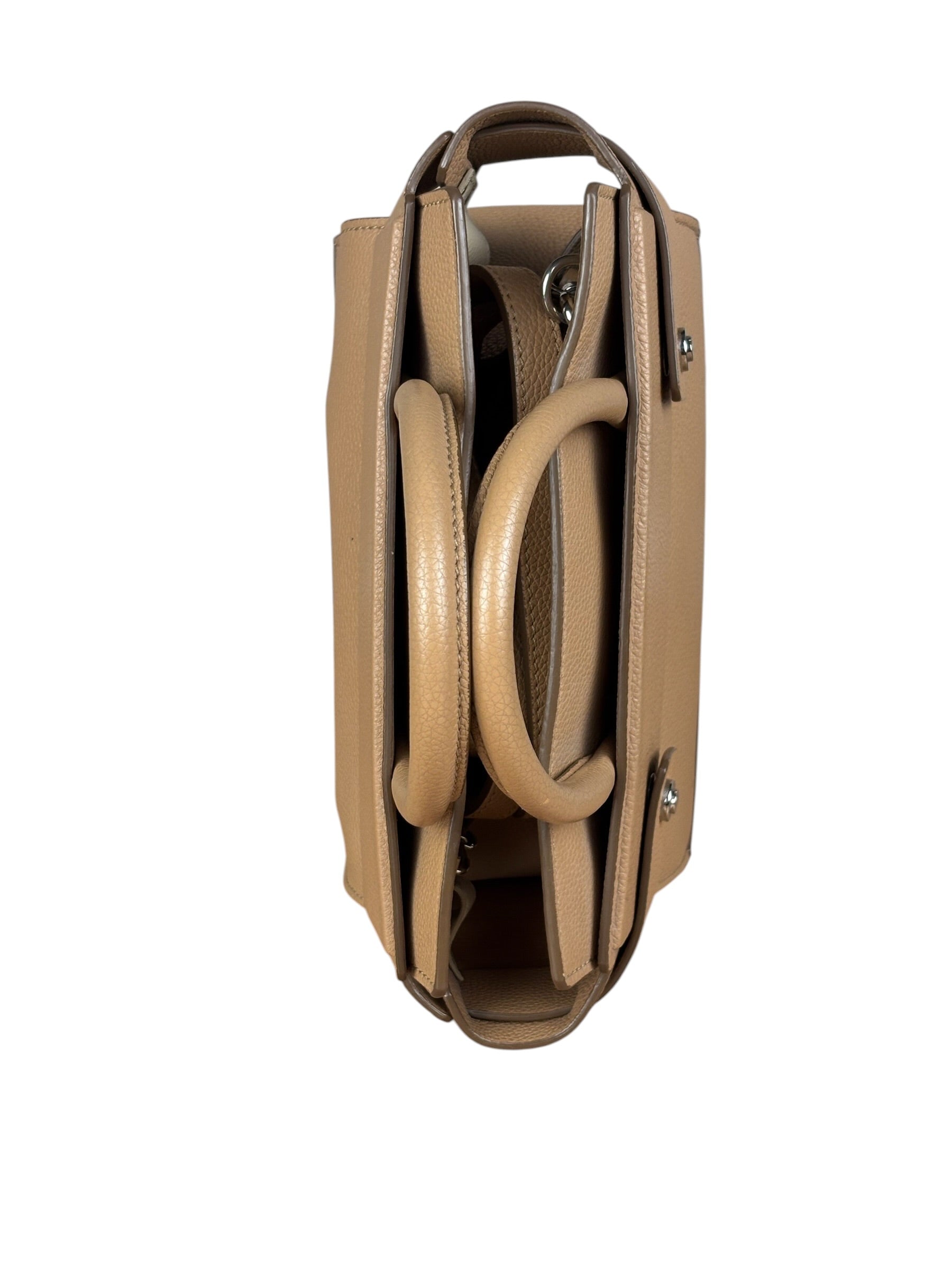 Givenchy Nude Brown Leather Mini Two-Way Handbag