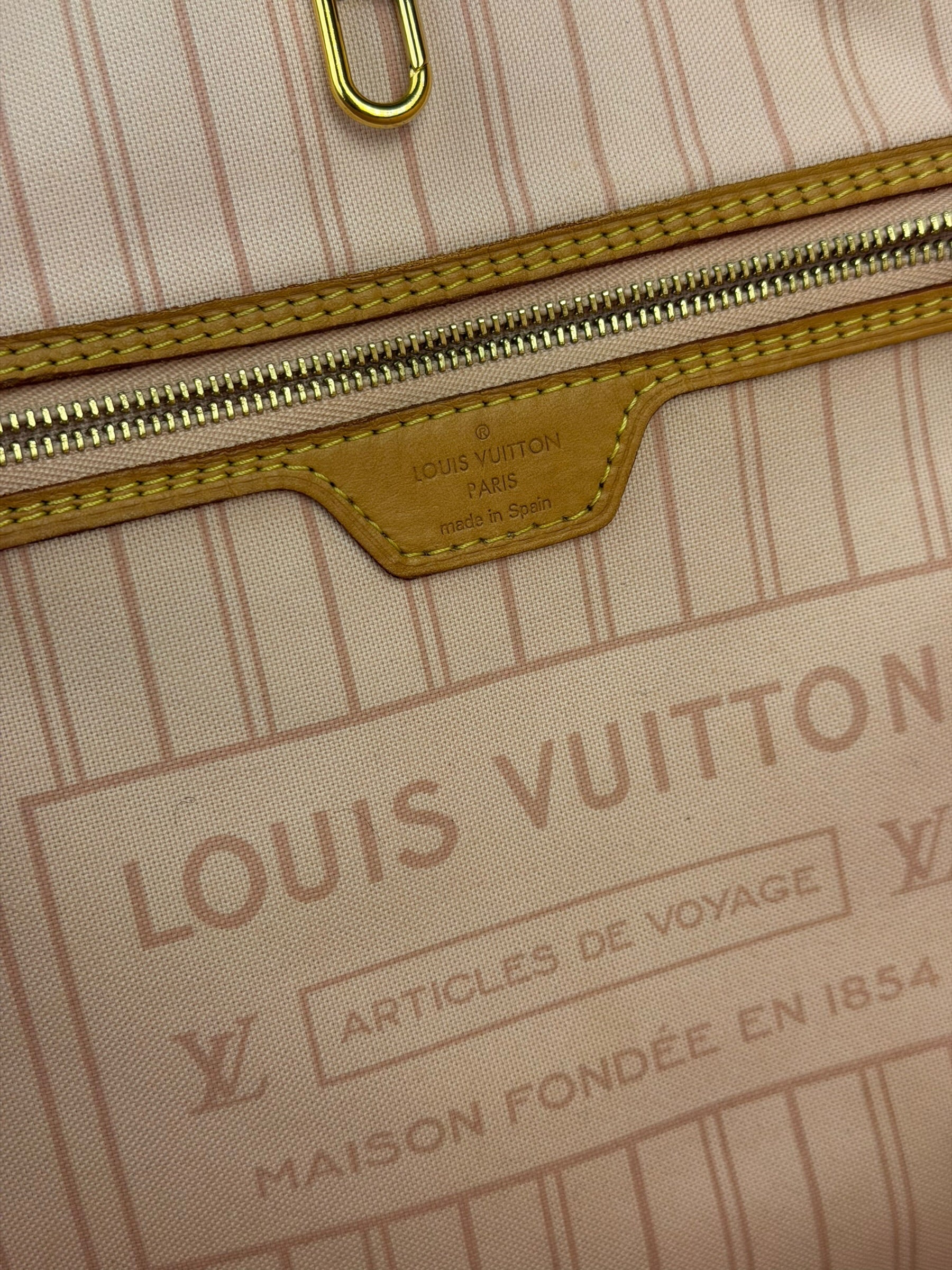Louis Vuitton Limited Edition Pink Damier Azur Tahitienne Neverfull GM