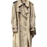 Burberry Long Button-Up Trench Coat