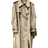 Burberry Long Button-Up Trench Coat