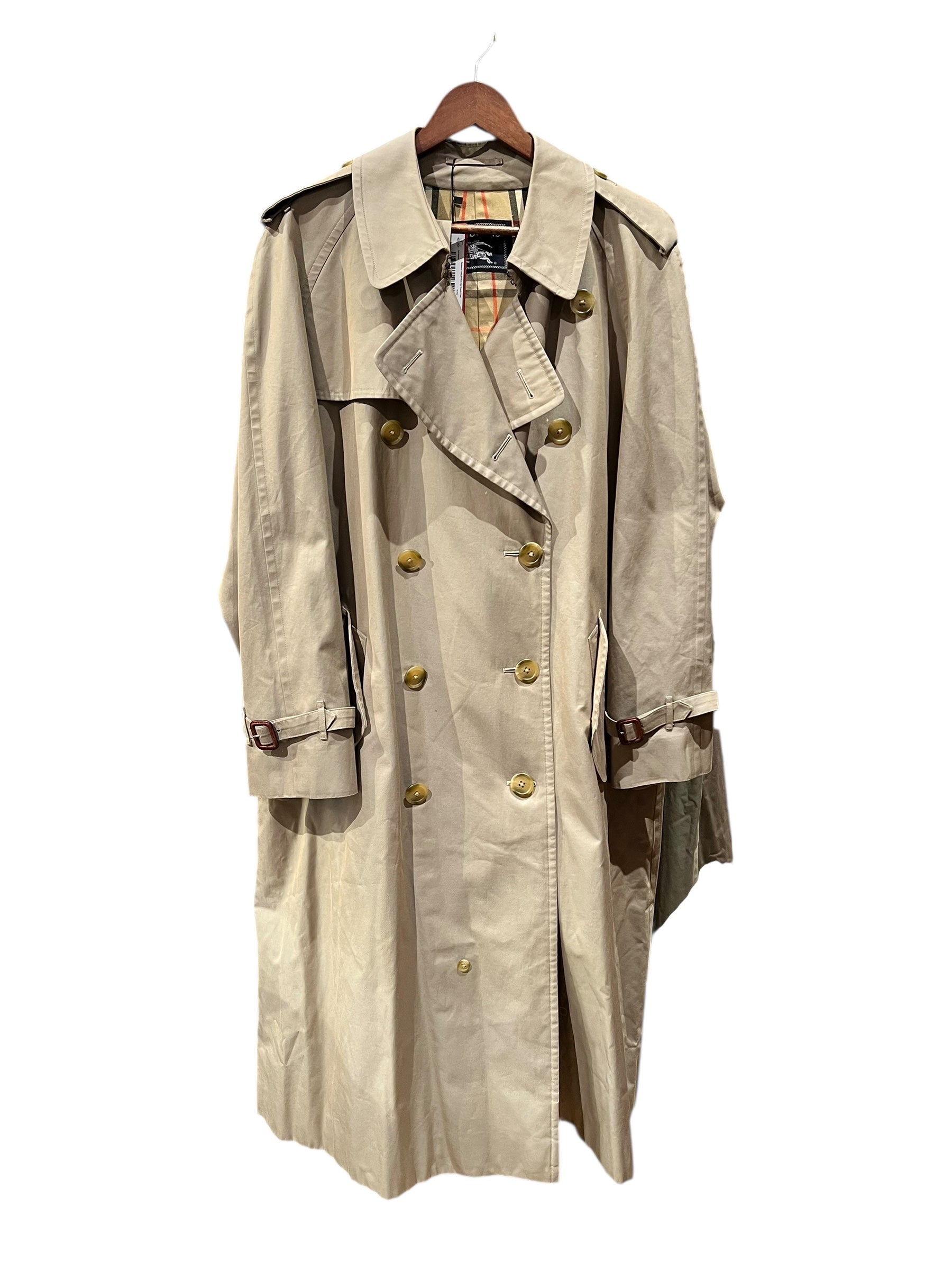 Burberry Long Button-Up Trench Coat