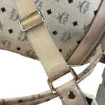 MCM Beige Leather Monogram Medium Stark Backpack