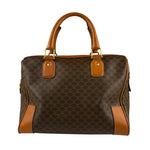 Celine Vintage Macadam Canvas Boston Bag