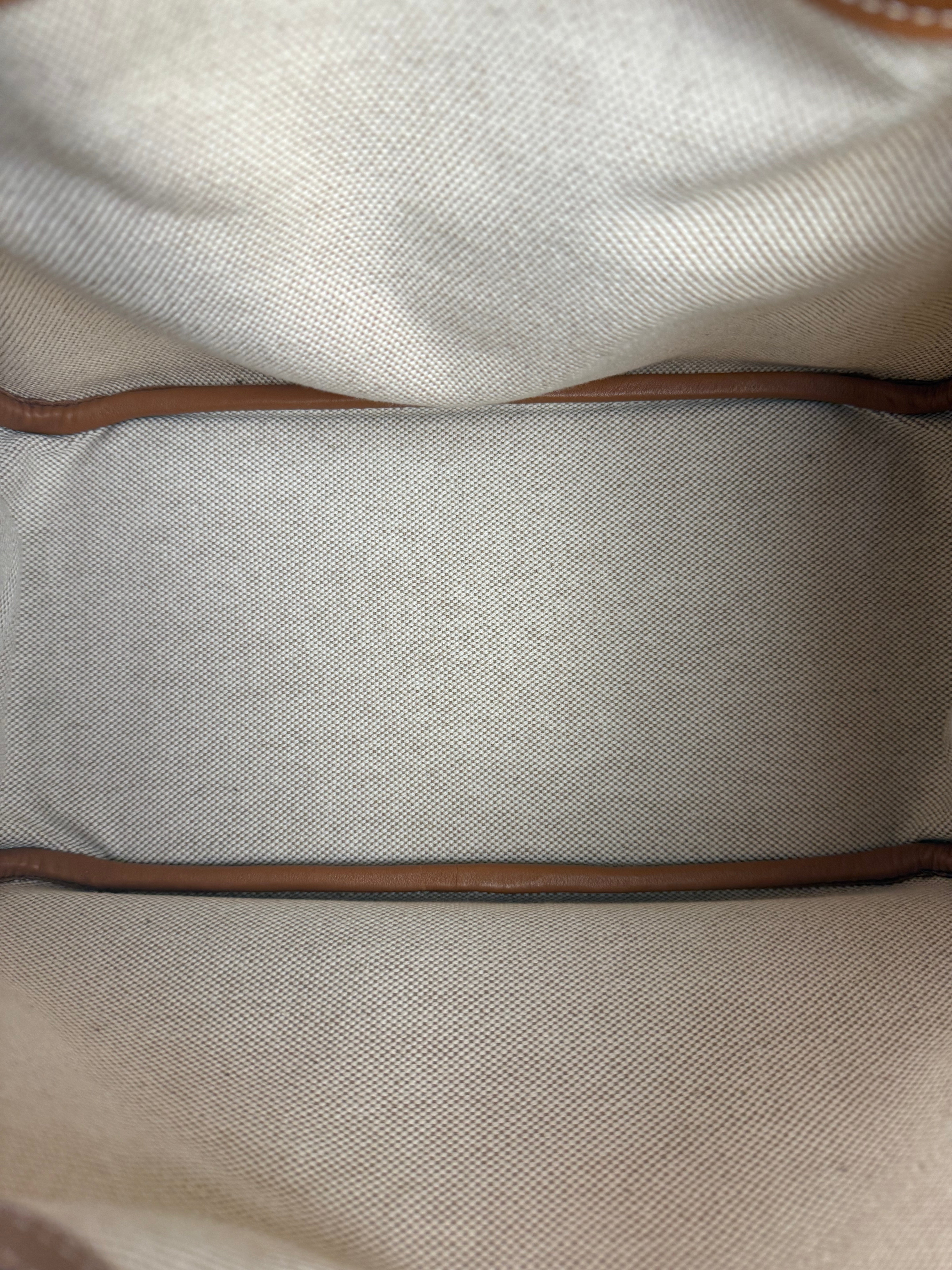 Hermes Toile Swift Canvas/Leather Lindy 30 Beige/Brown 2007