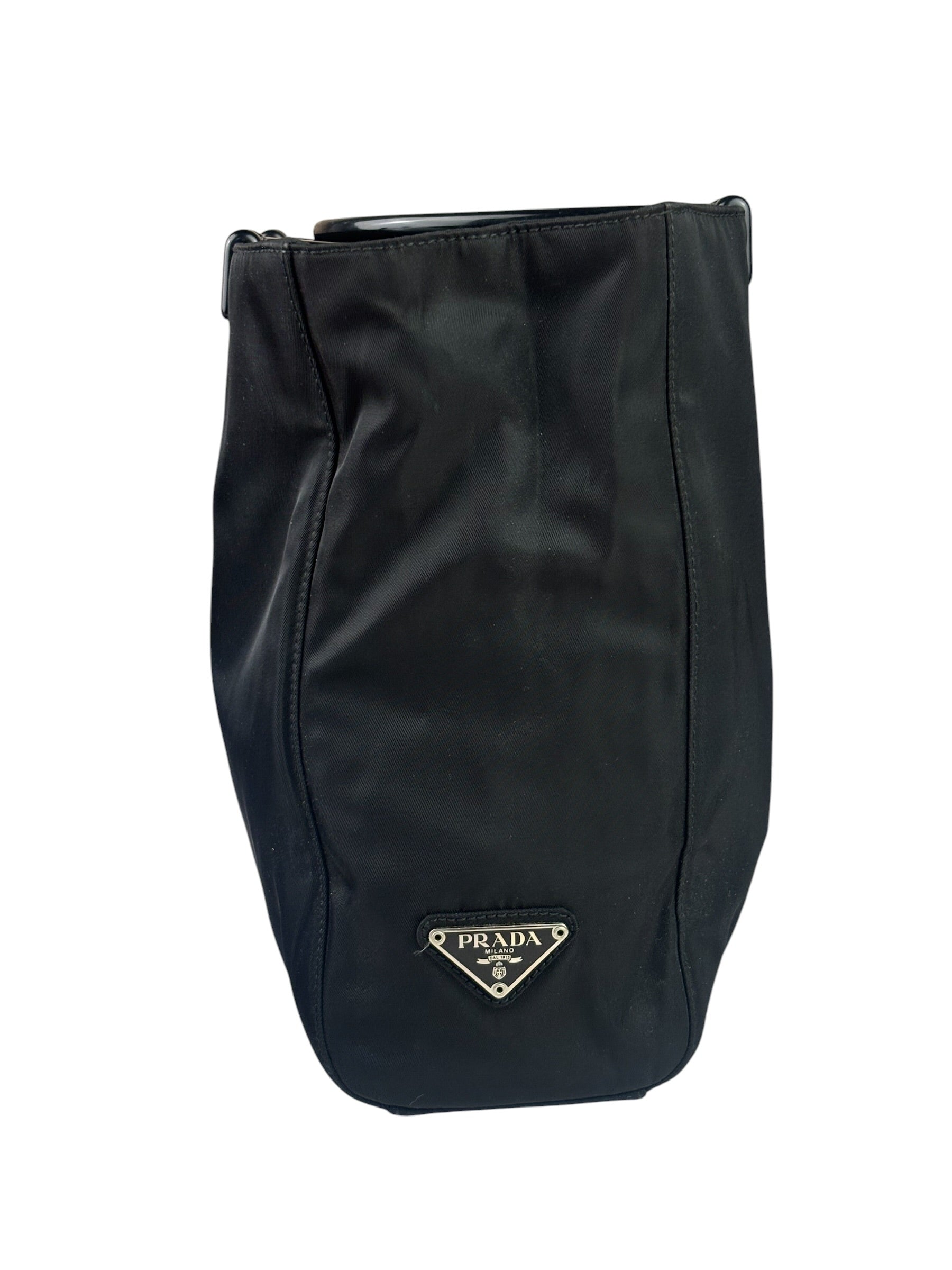 Prada Vintage Black Tessuto Nylon Tote