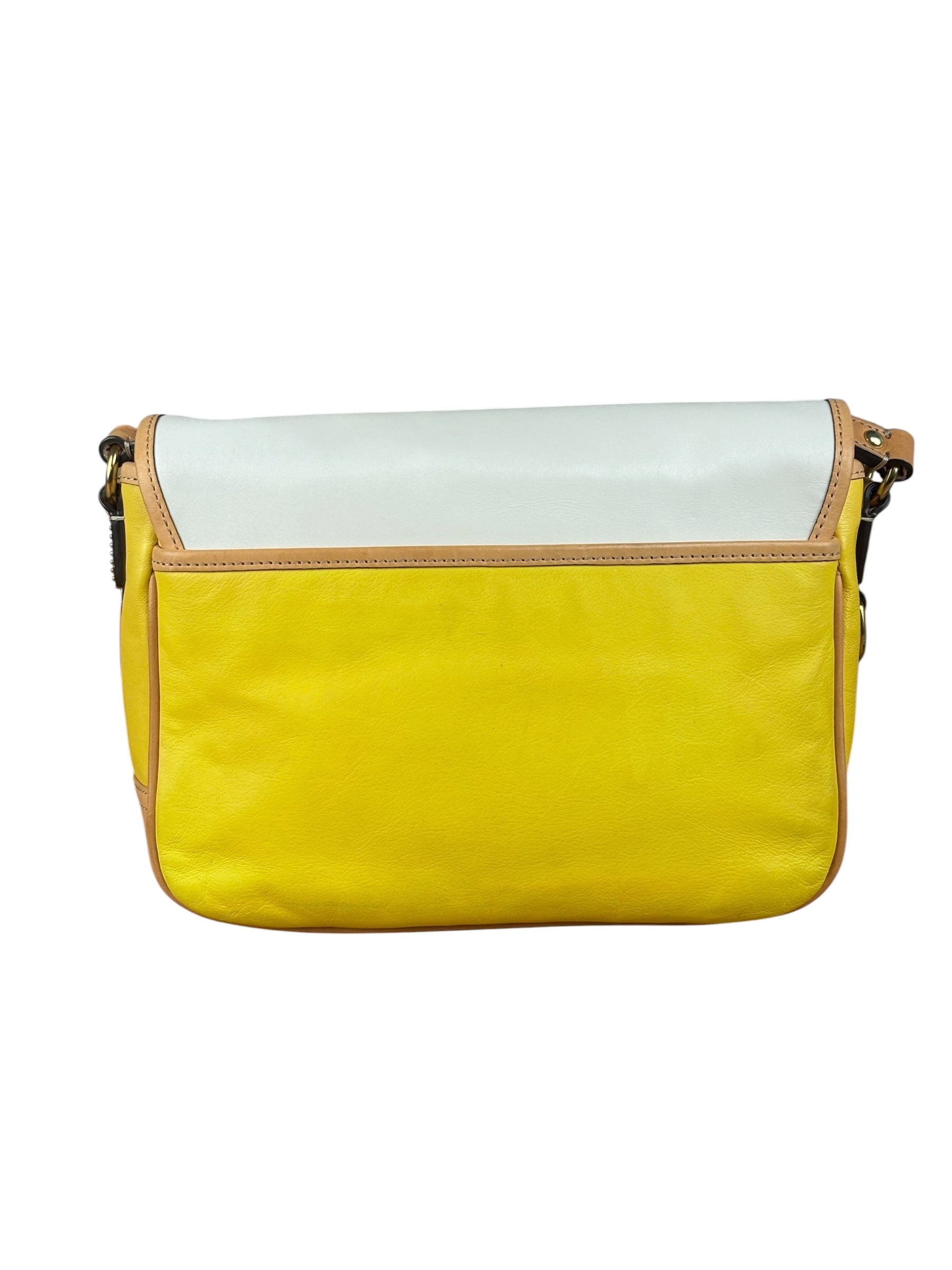 Coach Park Tricolor Leather Flap Crossbody Bag