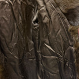 Vintage Mixed Brown Mink Fur Mid Length Coat