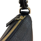 Gucci Black Pebbled Leather Shoulder Bag
