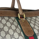 Gucci GG Vintage Coated Canvas Boston Bag