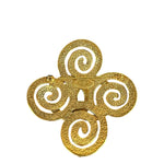 Chanel Vintage Spring Swirl/Sprial Cross Cc Brooch 95P 1995