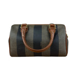 Fendi Vintage Pequin Stripped Nano Boston Bag