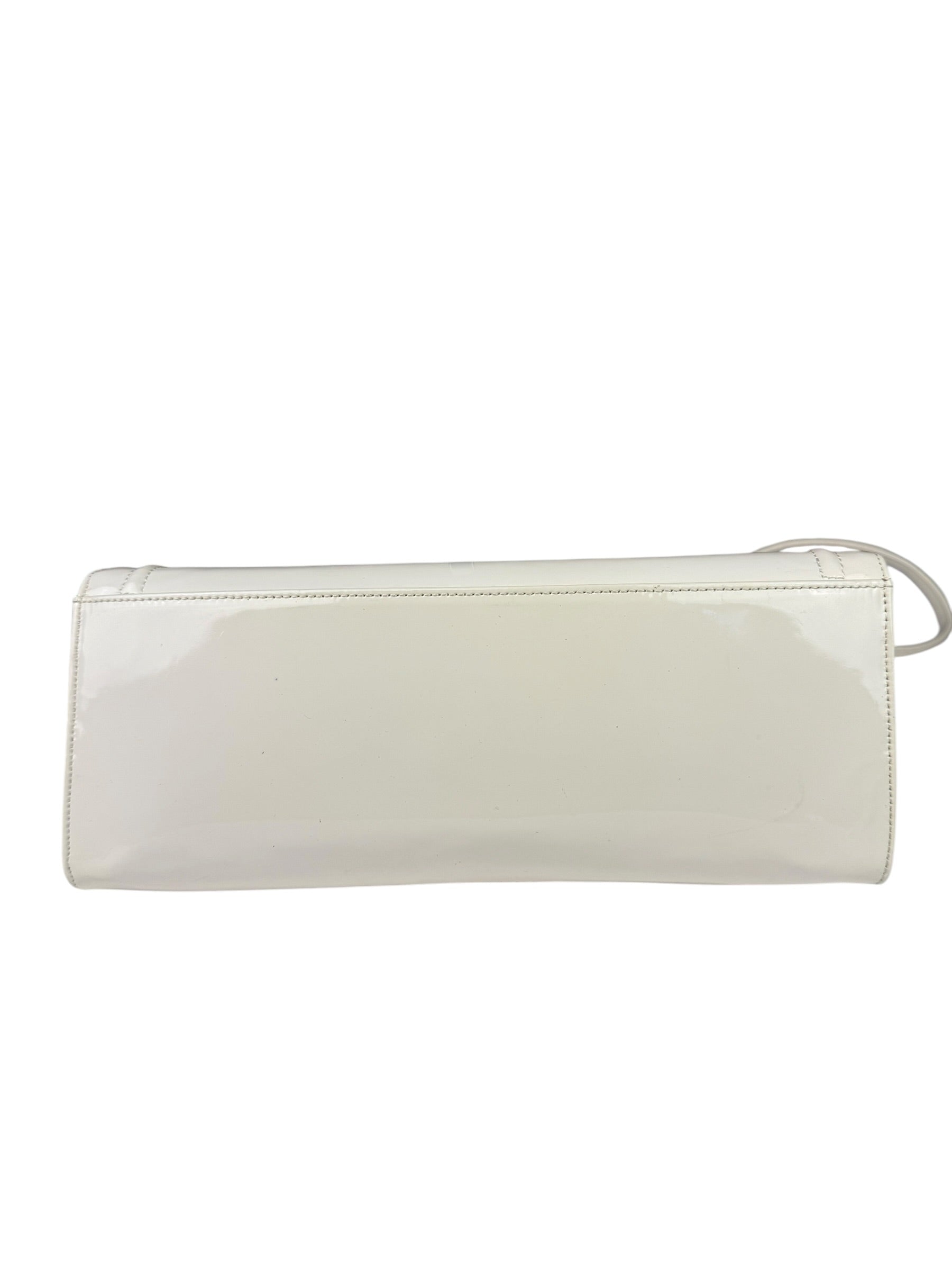 Jean Paul Gautier White Patent Leather Clutch Wallet
