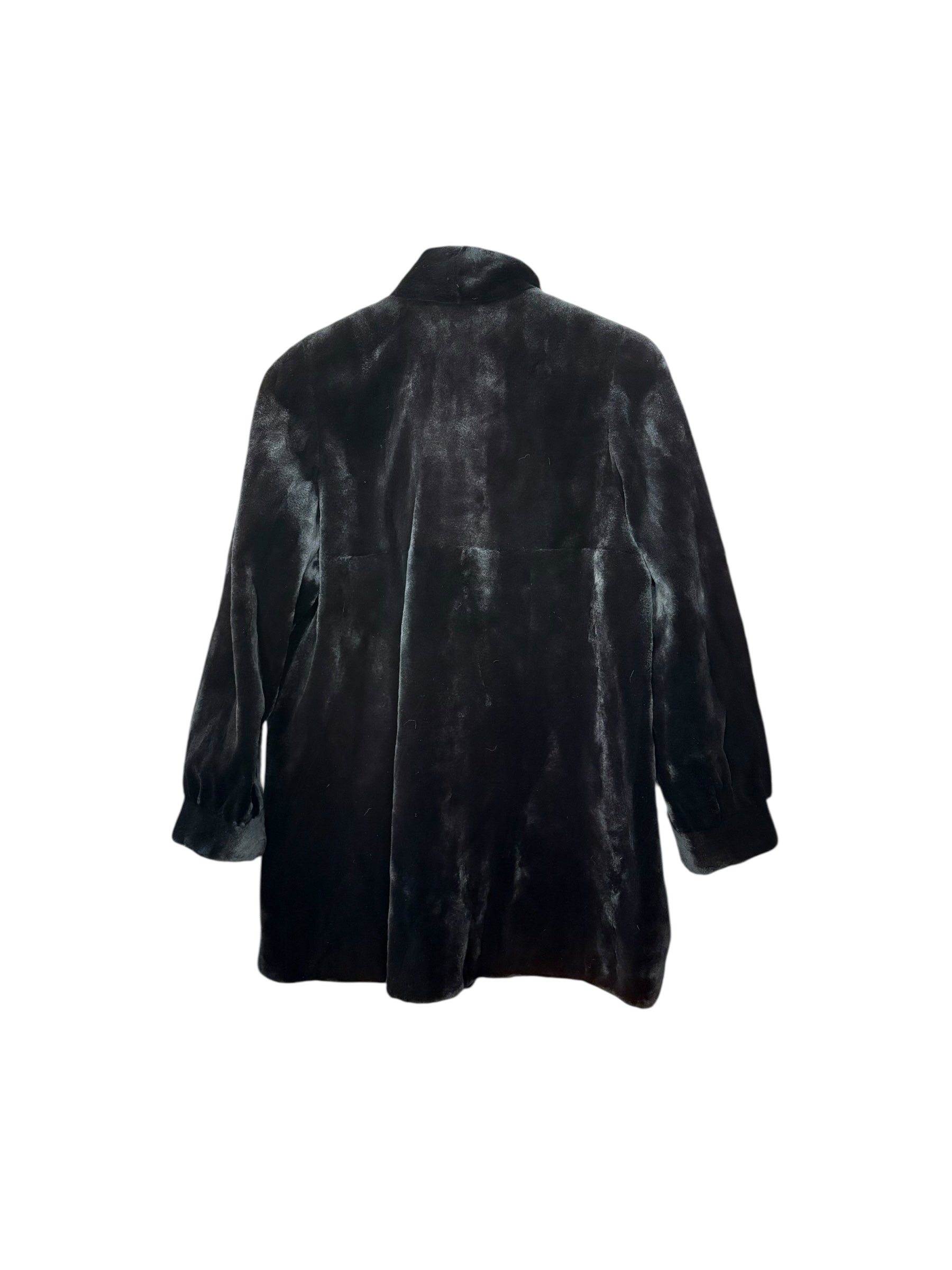 Fabio Mantegazza Vintage Black Fur Coat
