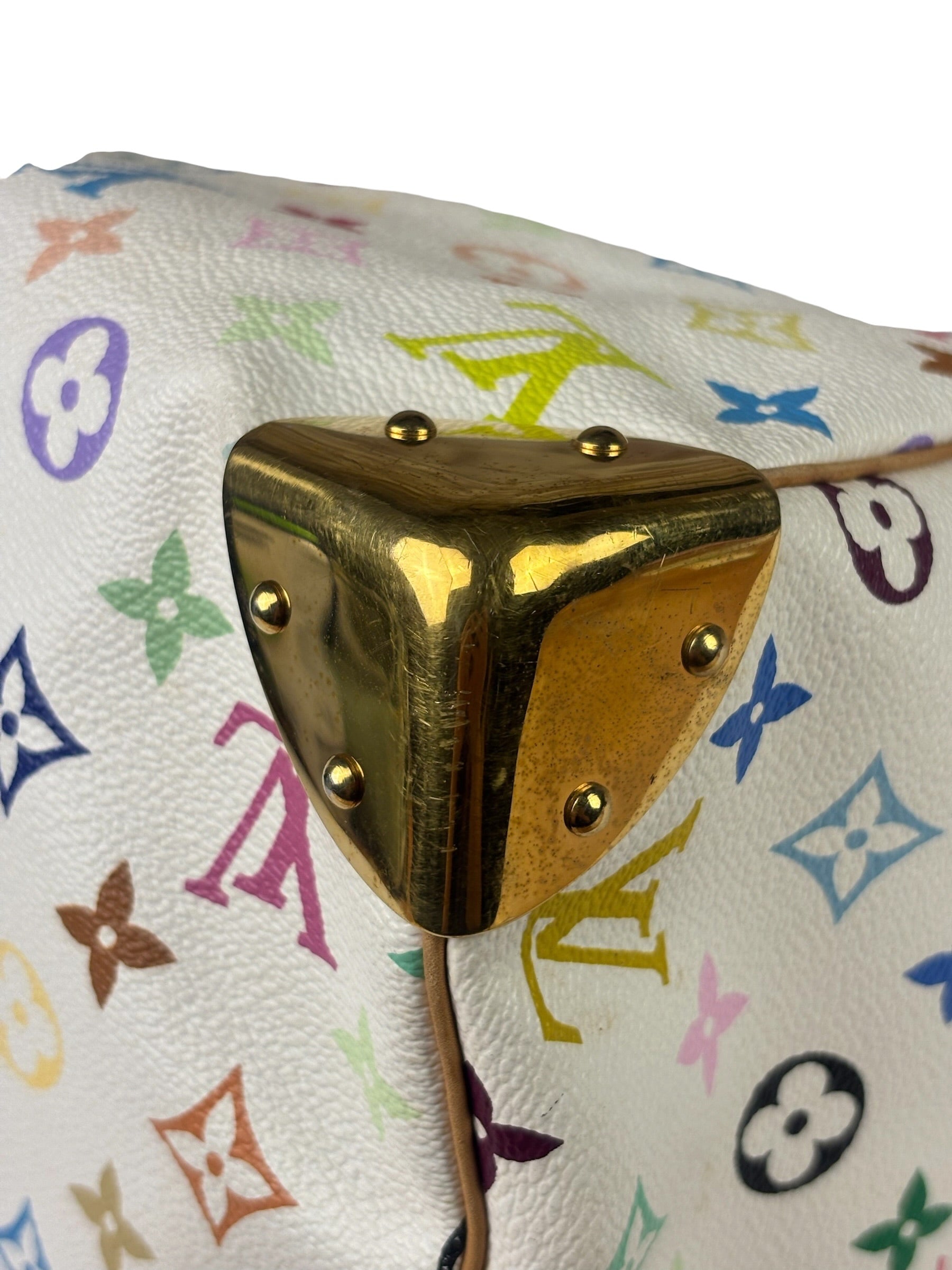 Louis Vuitton x Takashi Murakami White Monogram Speedy 30