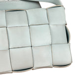Bottega Veneta Intercciato Cassette Glacier Crossbody