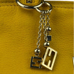 Fendi Yellow Leather Shoulder Bag