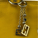Fendi Yellow Leather Shoulder Bag