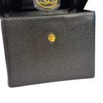 Chanel Black Caviar Leather Vanity Train Case 1995