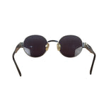 Chanel Vintage Silver Round Frame Sunglasses