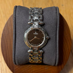 Fendi Black Circle Dial Stainless Band