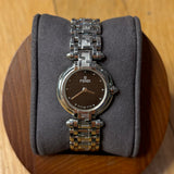 Fendi Black Circle Dial Stainless Band