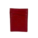 Gucci GG Red Leather Cardholder