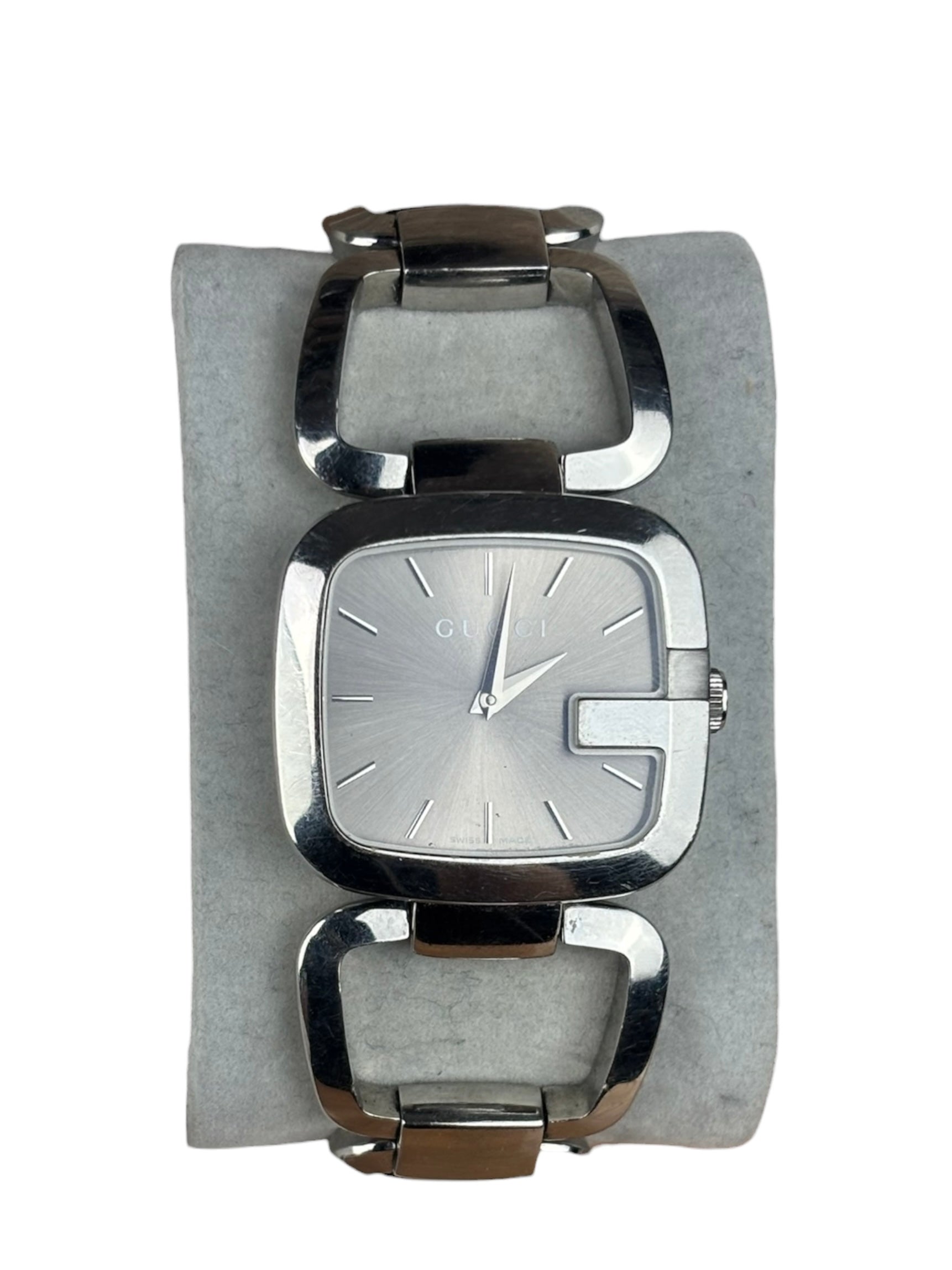 Gucci 125.4 Grey G Dial Link Band