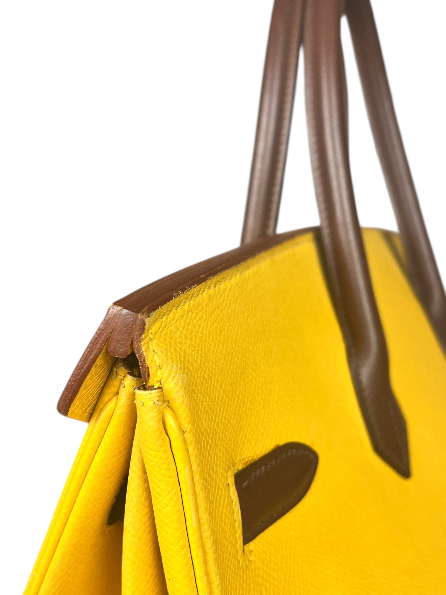 Hermes Birkin 35 Cushvel Havana x Jaune