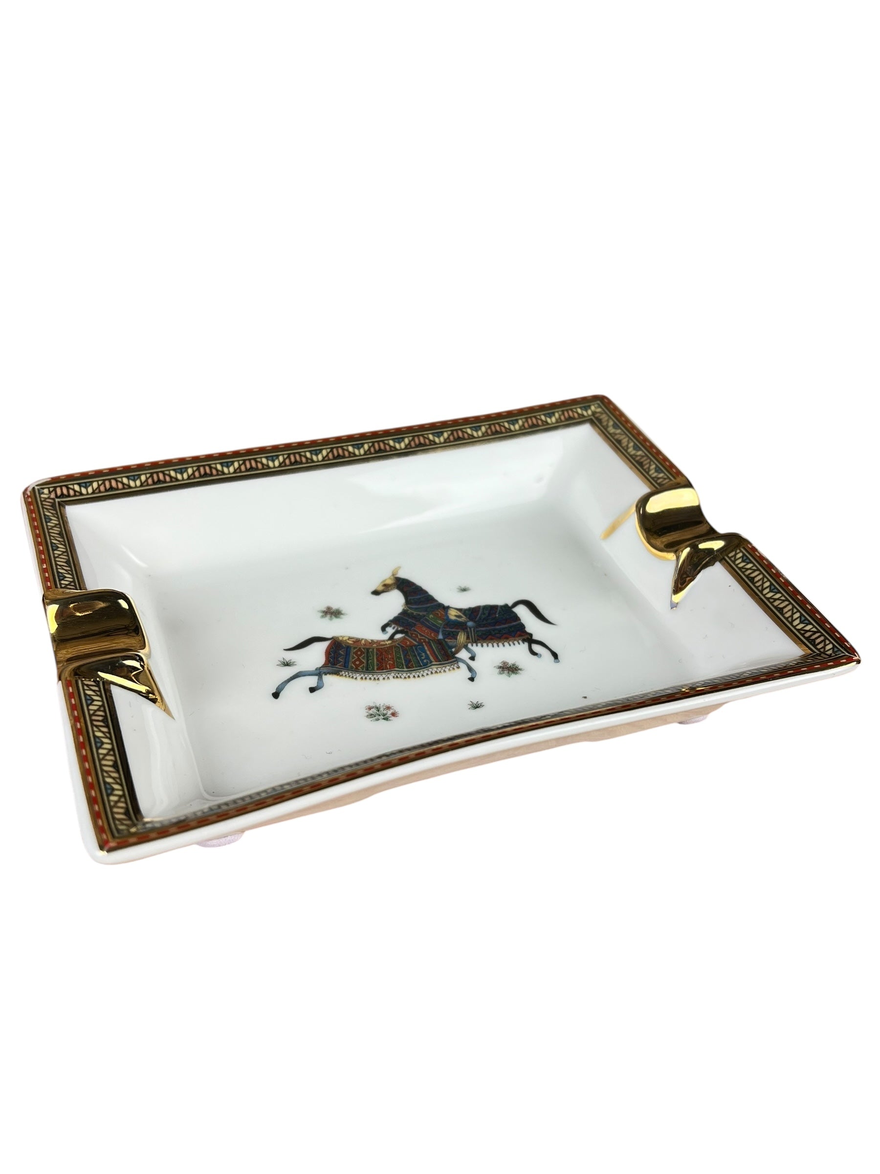 Hermes Cheval d'Orient Porcelain Ashtray