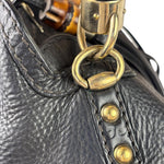 Gucci Black Leather Indy Hobo Bag