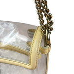 Chanel Yellow Clear PVC Classic Chain Flap Bag 2012