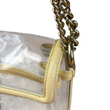 Chanel Yellow Clear PVC Classic Chain Flap Bag 2012