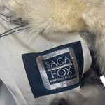 Saga White/Grey Fox Fur Coat