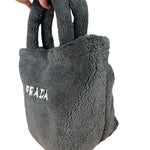 Prada Beauty Line Dark Grey Teddy Tote