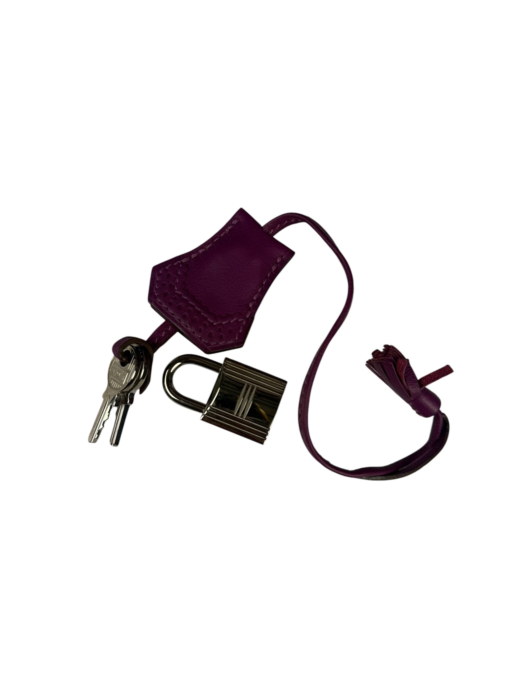 Hermes Kelly 35 Purple Ghillies Swift Togo Leather Handbag 2015
