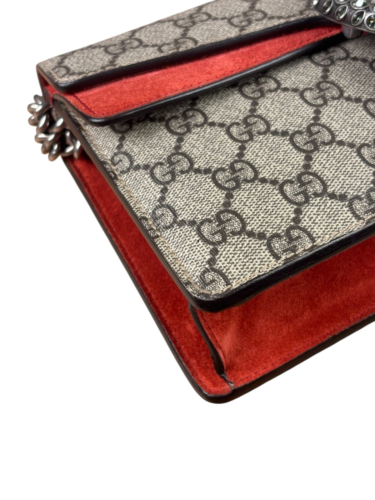 Gucci Beige Leather GG Dionysus Shoulder Bag